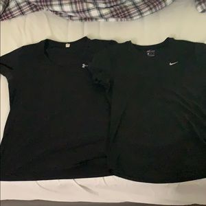 NIKE AND UNDER ARMOR DRI-FIT TEE BUNDLE